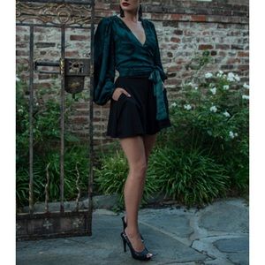 La Femme En Noir Black Widow Tap Shorts